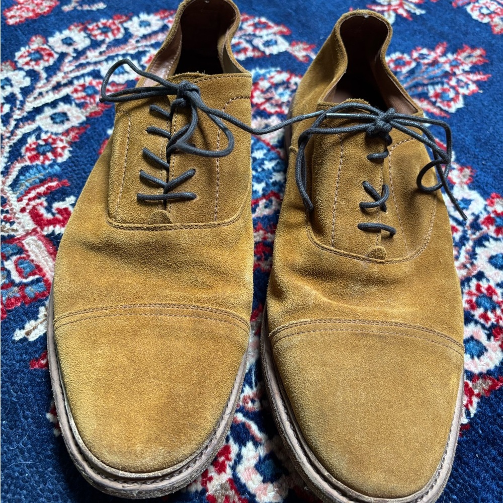 Frye Men's Suede Oxford Shoes - Tan size 12